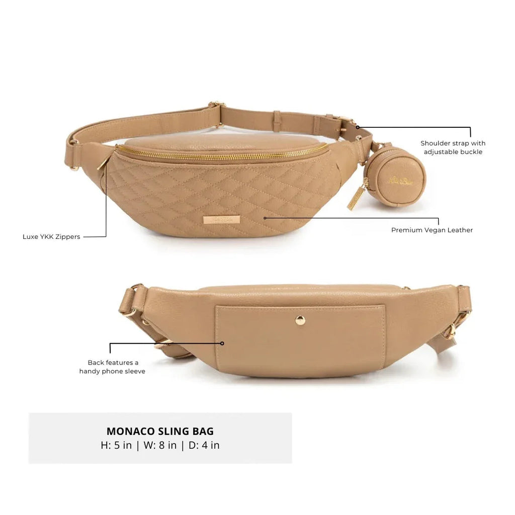Crossbody Sling Bag | Latte Brown Luli Bebe