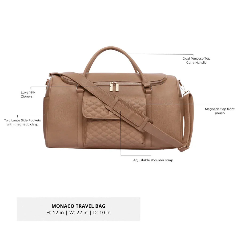 Weekender Travel Bag | Latte Brown