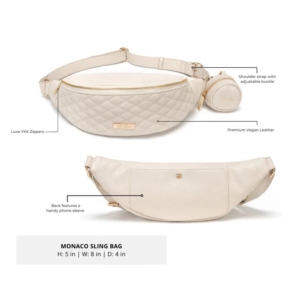 Crossbody Sling Bag | Pearl White Luli Bebe