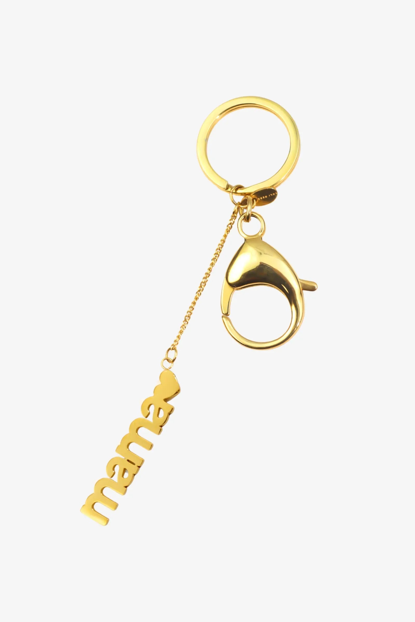 "Mama" Charm Keychain – 18K Gold Plated Luli Bebe