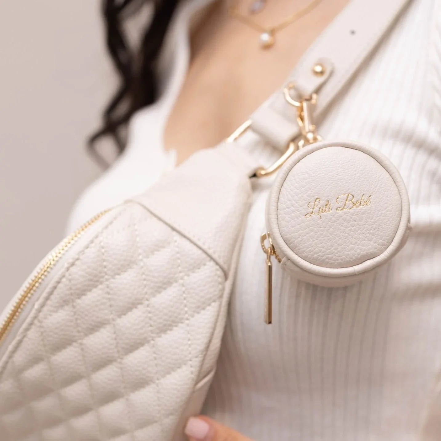 Crossbody Sling Bag | Pearl White