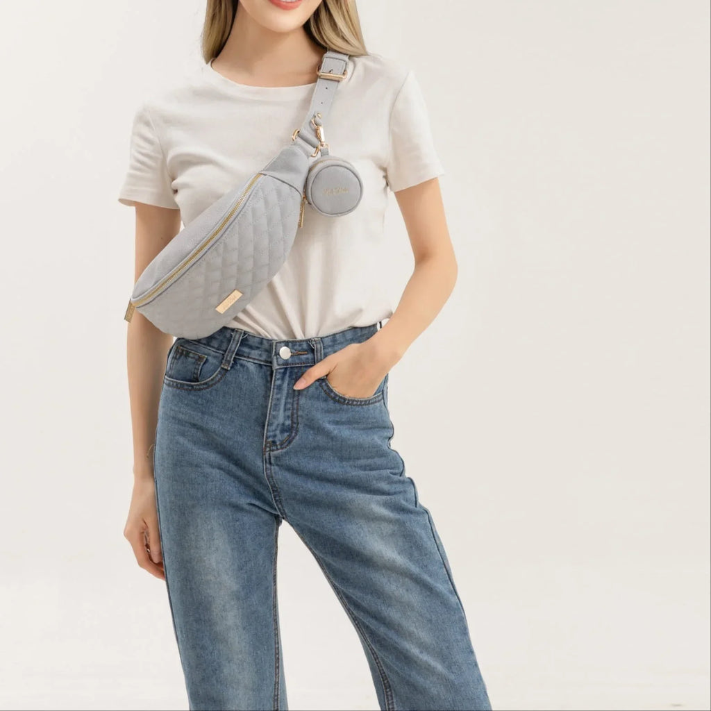 Crossbody Sling Bag | Stone Grey