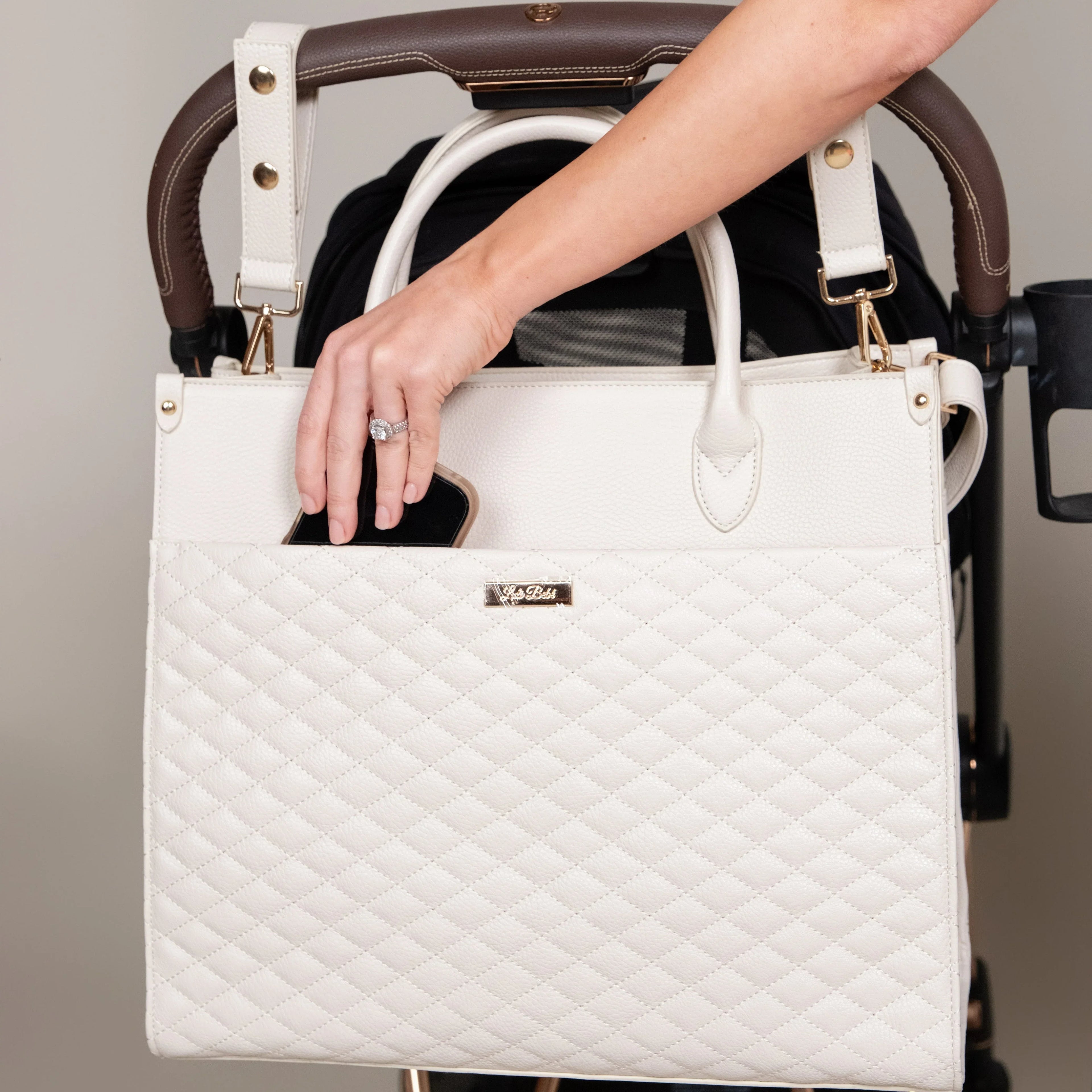 Classic Tote Bag | Pearl White