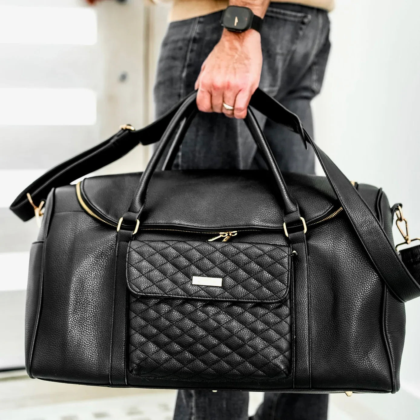 Weekender Travel Bag | Ebony Black Luli Bebe