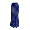 Summer Women Clothing Sexy Dot Mesh Skirt Slim Fit Sheath Skirt