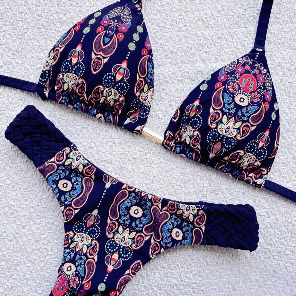 Braid Rope Print Bikini Swimsuit Beach Sexy Women Swimsuit Bella Mia