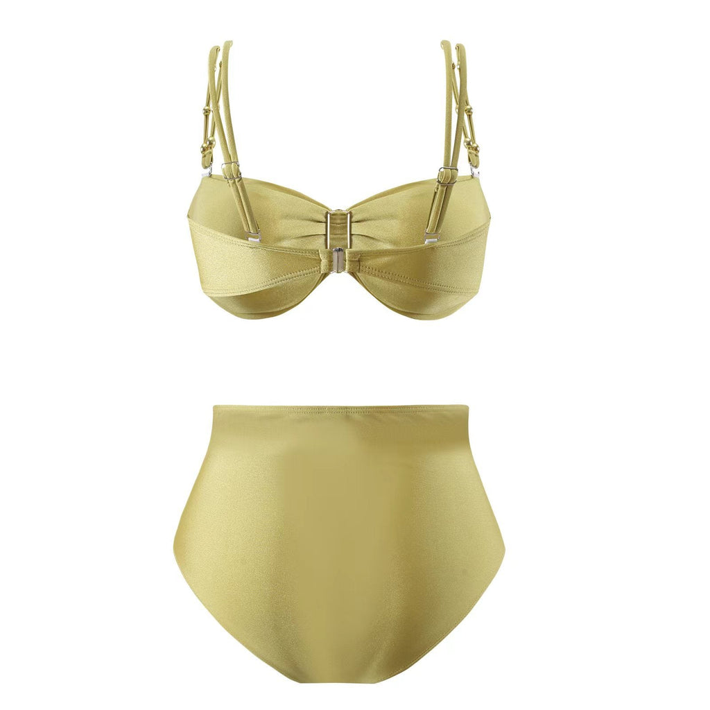 Split Three Piece Bikini Swimsuit Women Slimming Swimsuit Outfit Nylon Skirt Bella Mia
