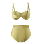 Split Three Piece Bikini Swimsuit Women Slimming Swimsuit Outfit Nylon Skirt Bella Mia