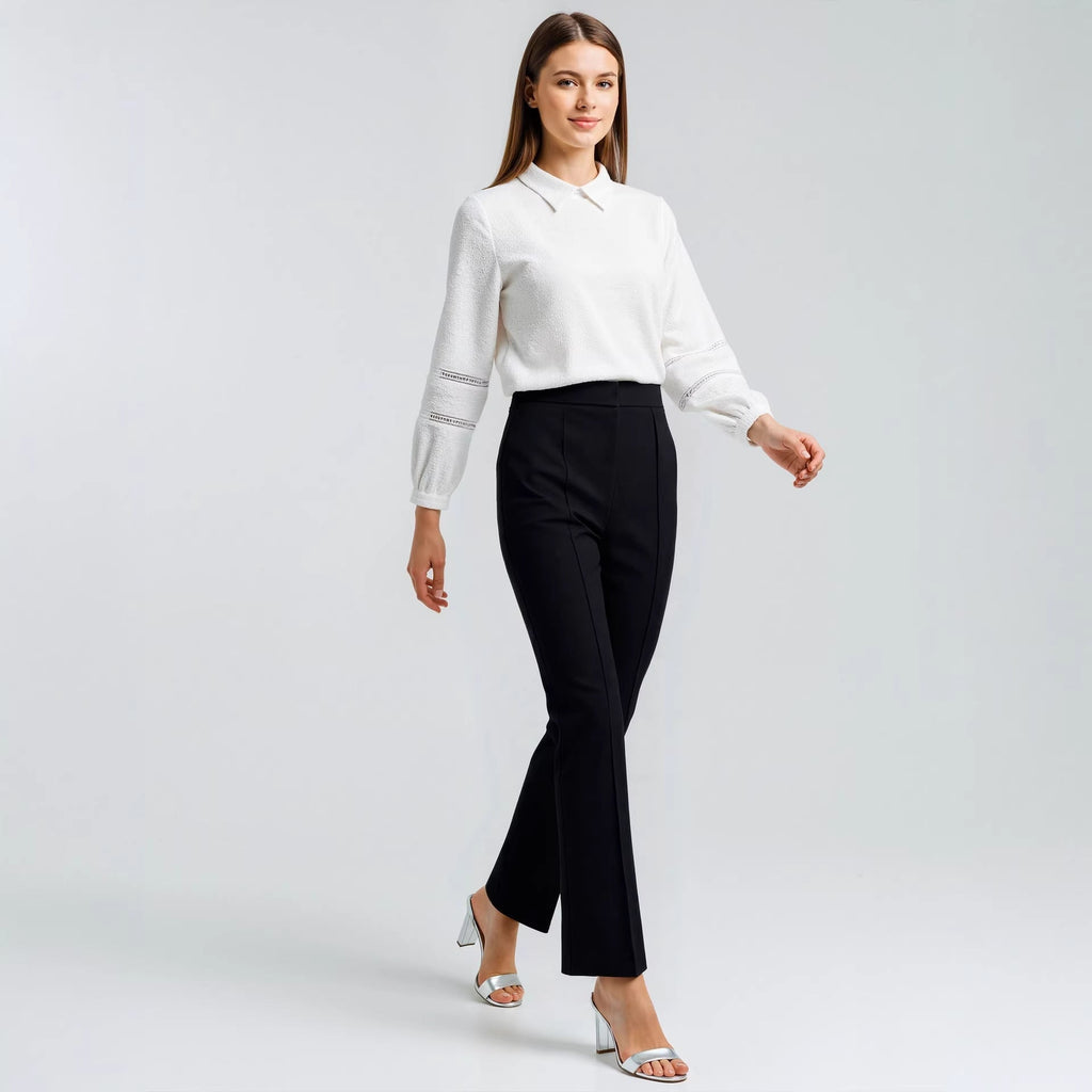 Spring Autumn Office Casual Pants Bootcut Pants All Matching Fashionable Wide Leg Pants Women Bella Mia