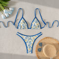 Bikini Small Floral Triangle Sexy Bikini Split Swimsuit Swimwear Women Bella Mia