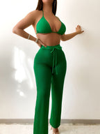 Shencai Bikini High Waist Sexy Strap Triangle Cup Swimsuit Bella Mia