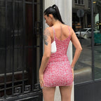 Summer Slim Fit Sexy Sexy Floral Strap Hip Dress Women Clothing Bella Mia