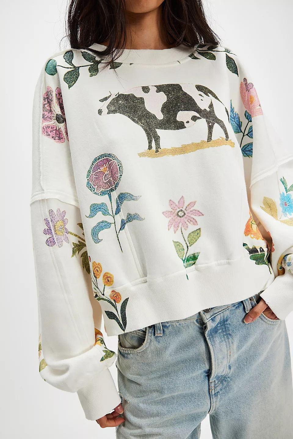 Autumn Winter Women Clothing Printing Loose Casual Top All Matching Hoodie Women Bella Mia