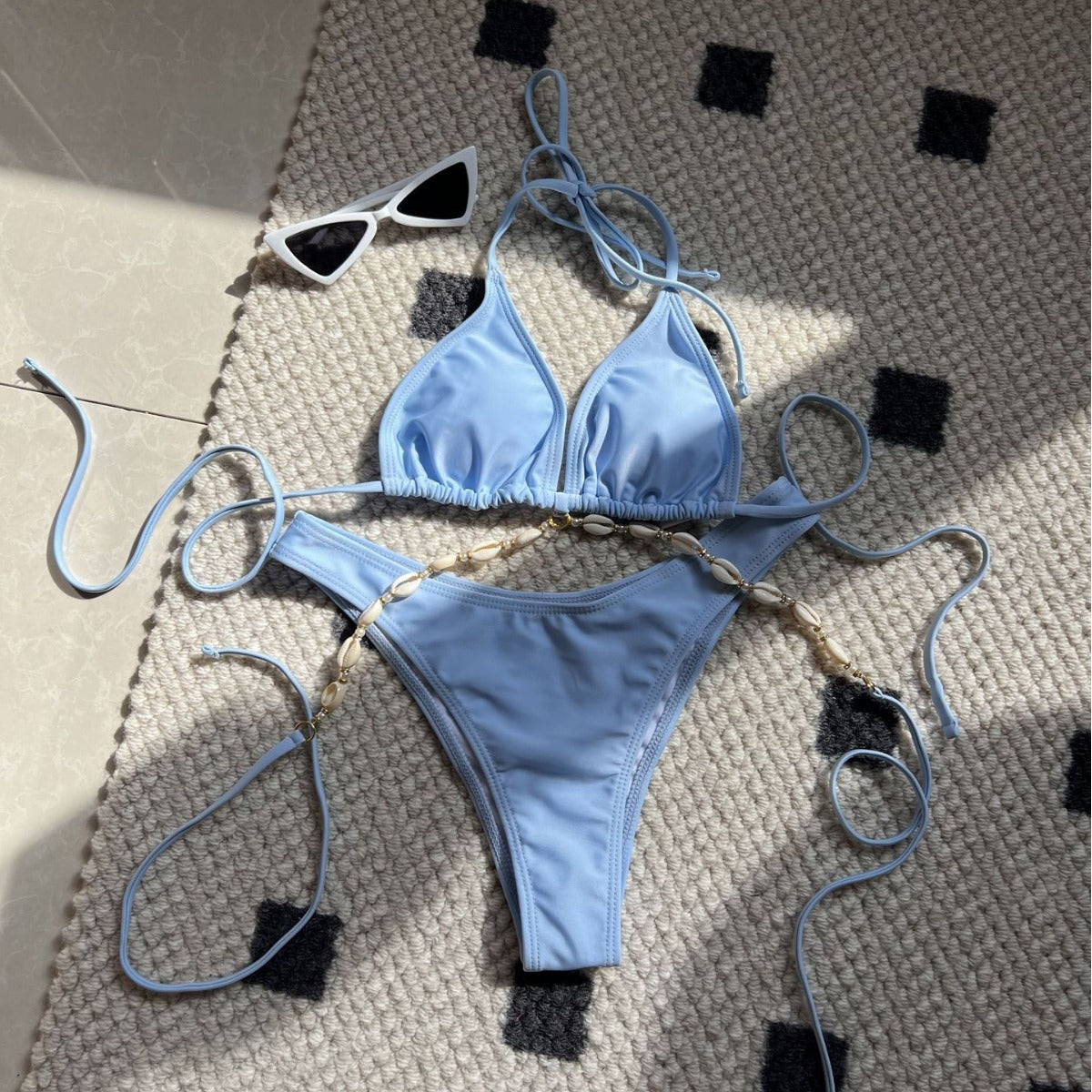 Plain Sexy Shell Chain Swimwear Swimsuit Bikini Bella Mia