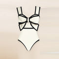 Sexy Swimsuit Women Conservative Cover Belly Lace up Swimsuit Spring Chiffon Beach Skirt Set Swimsuit Bella Mia