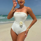 One Piece Multi Wear Drawstring Strap Small Floral Swimwear Swimsuit Bikini Bella Mia