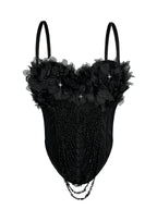 Arrival Handmade Floral Tassel Suspender Vest Sexy Backless Tube Top Outer Wear Boning Corset Corset Body Shaping Bella Mia