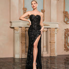 Sexy Slim Fit Formal Dress Side Split Dress Heavy Industry Evening Dress Bella Mia