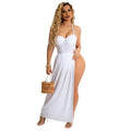 Women Clothing Summer Vacation Spaghetti Straps Cluster Swimsuit Chiffon Women Two Piece Overskirt Suit Bella Mia