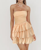 Summer Women Clothing Dress Sleeveless Tube Top Strapless Sexy Slim Fit Short Dress Bella Mia