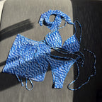 Drawstring Strap Sexy Three Piece Set Swimsuit Bikini Strap Bella Mia