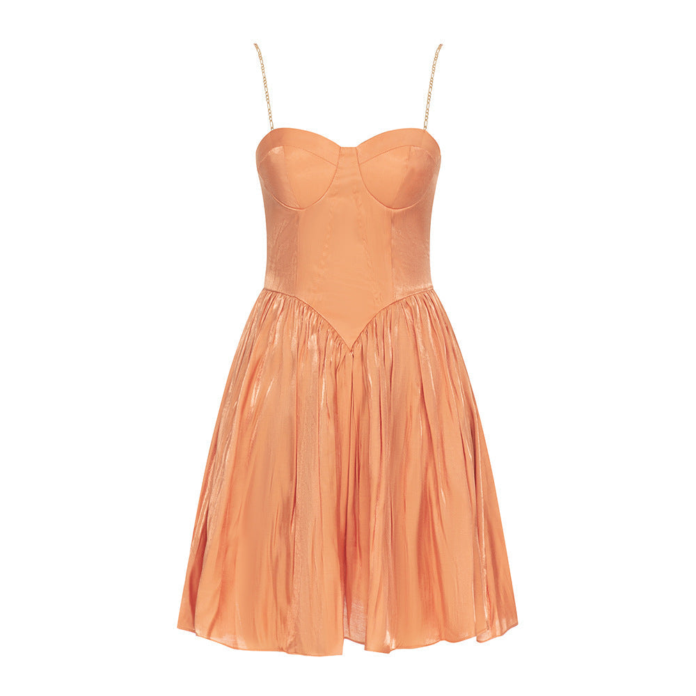 Dress Summer Suspenders Mercerized Petti dress High End Dinner Party Birthday Dress Bella Mia