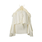 Women Clothing Autumn Sexy French off Shoulder Ruffled Flare Sleeve Dress Bella Mia