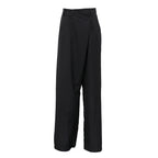 Retro Minority Irregular Asymmetric High Waist Wide Leg Pants Loose Office Trousers Bella Mia