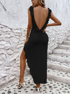 Fall Women Clothing Suspenders Sexy Slim Fit Wooden Ear Fishtail Dress Women Bella Mia