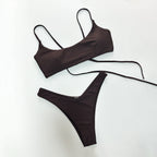 Bikini Sexy Bikini Solid Color Split Women Swimsuit Women Bella Mia