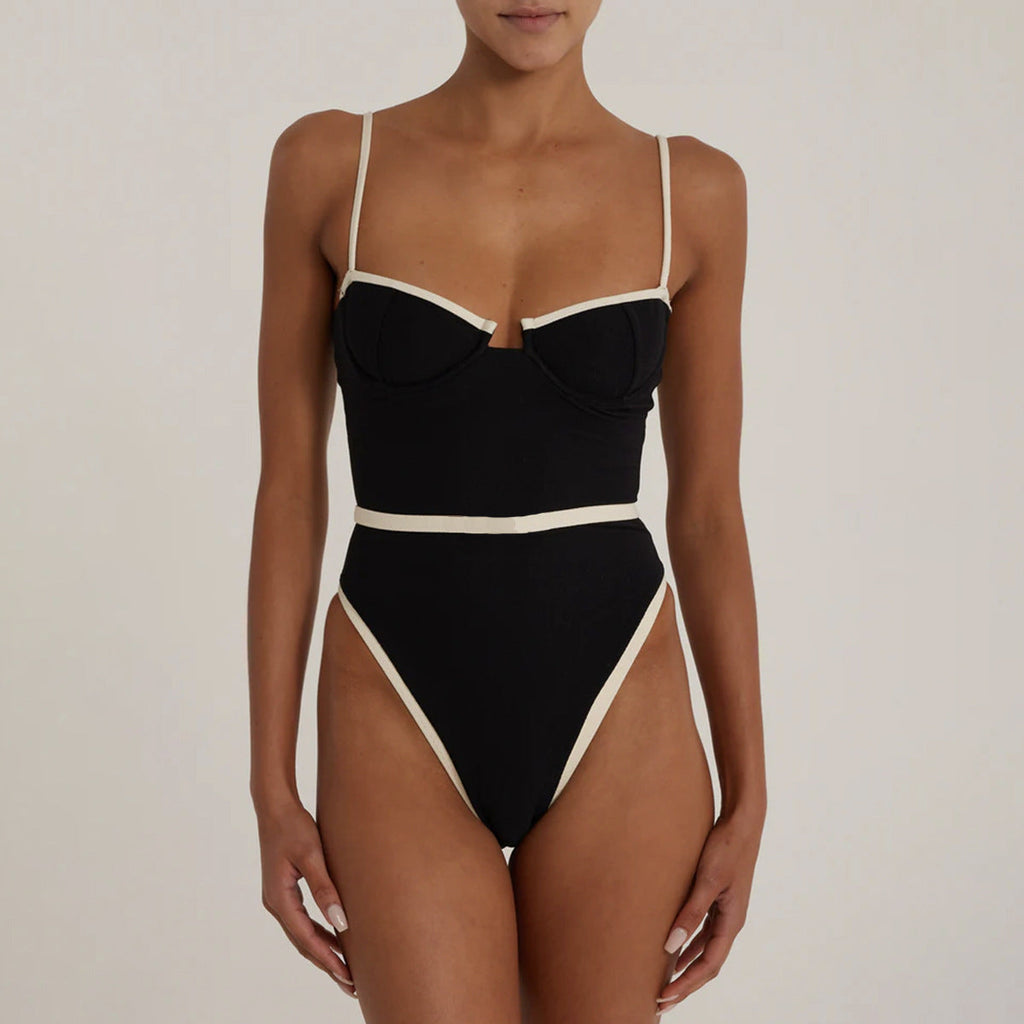 One Piece Swimsuit for Women Bikini Lady Sexy Stitching Swimwear Bikini Bella Mia
