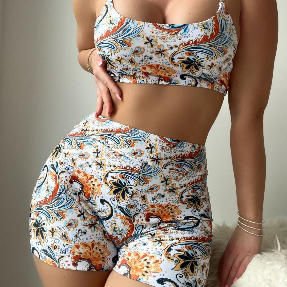 Paisley Pattern Printed Bikini Suit Bella Mia