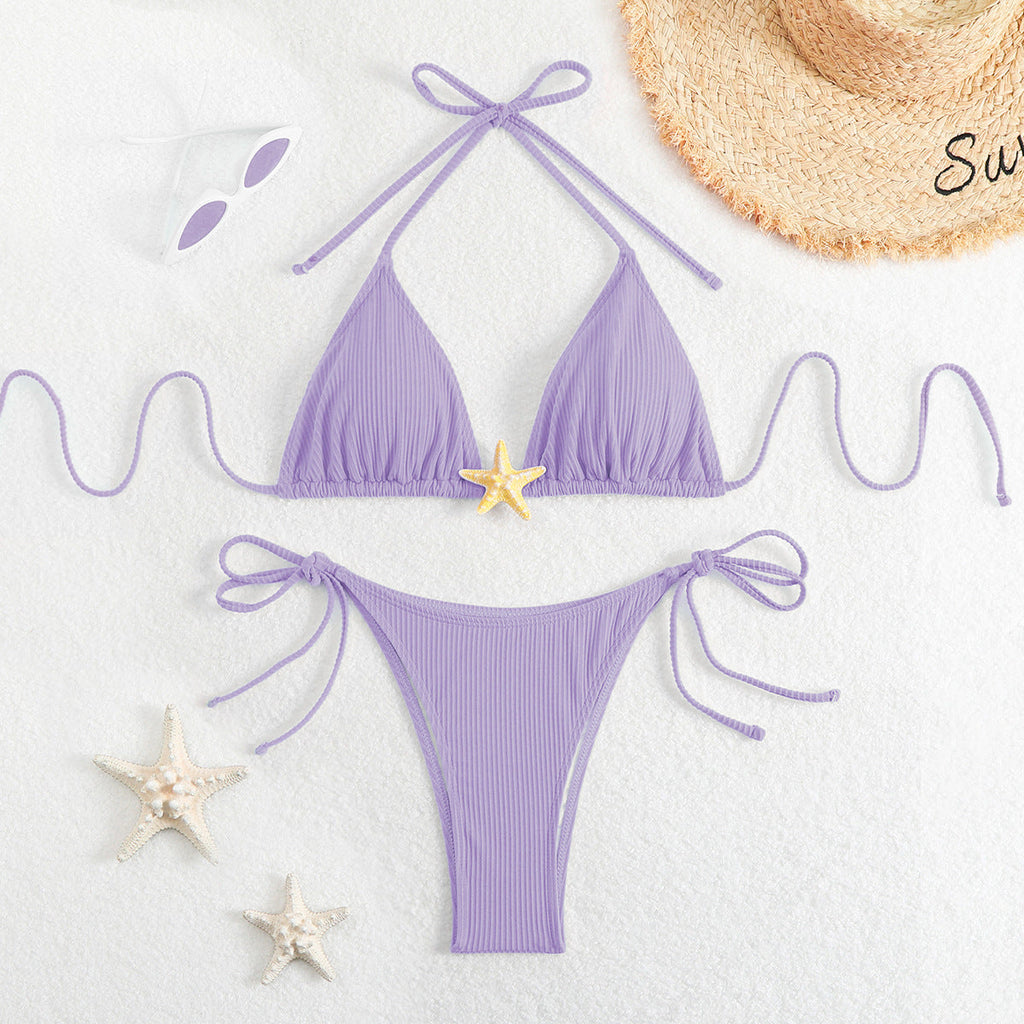 Sexy Three Point Bikini Split Swimsuit Women Sexy Triangle Swimsuit Bikini Bella Mia