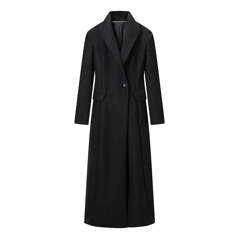Korean Elegant British Long Cut Coat Women Spring Woolen Coat Bella Mia