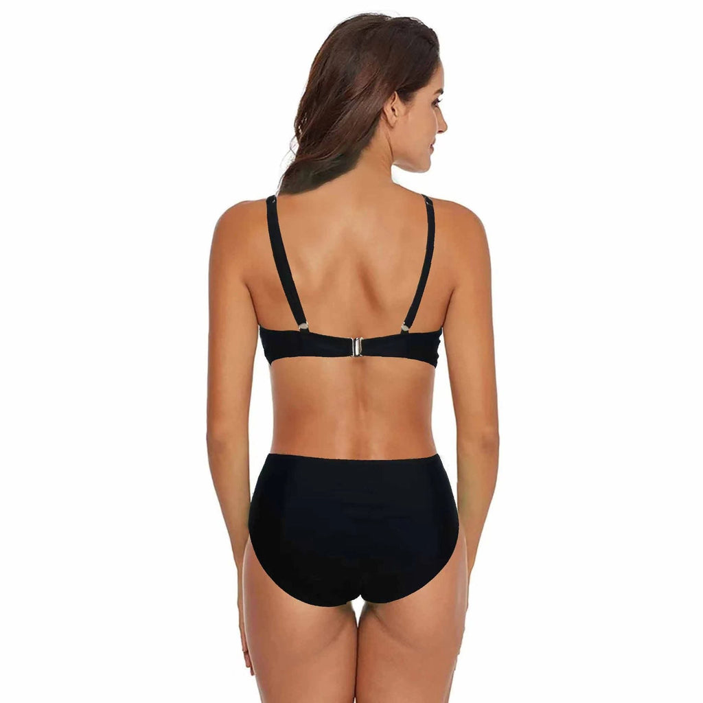Bikini Steel Bracket Gathered Split Sexy Mesh Three Piece Swimsuit Women Bella Mia