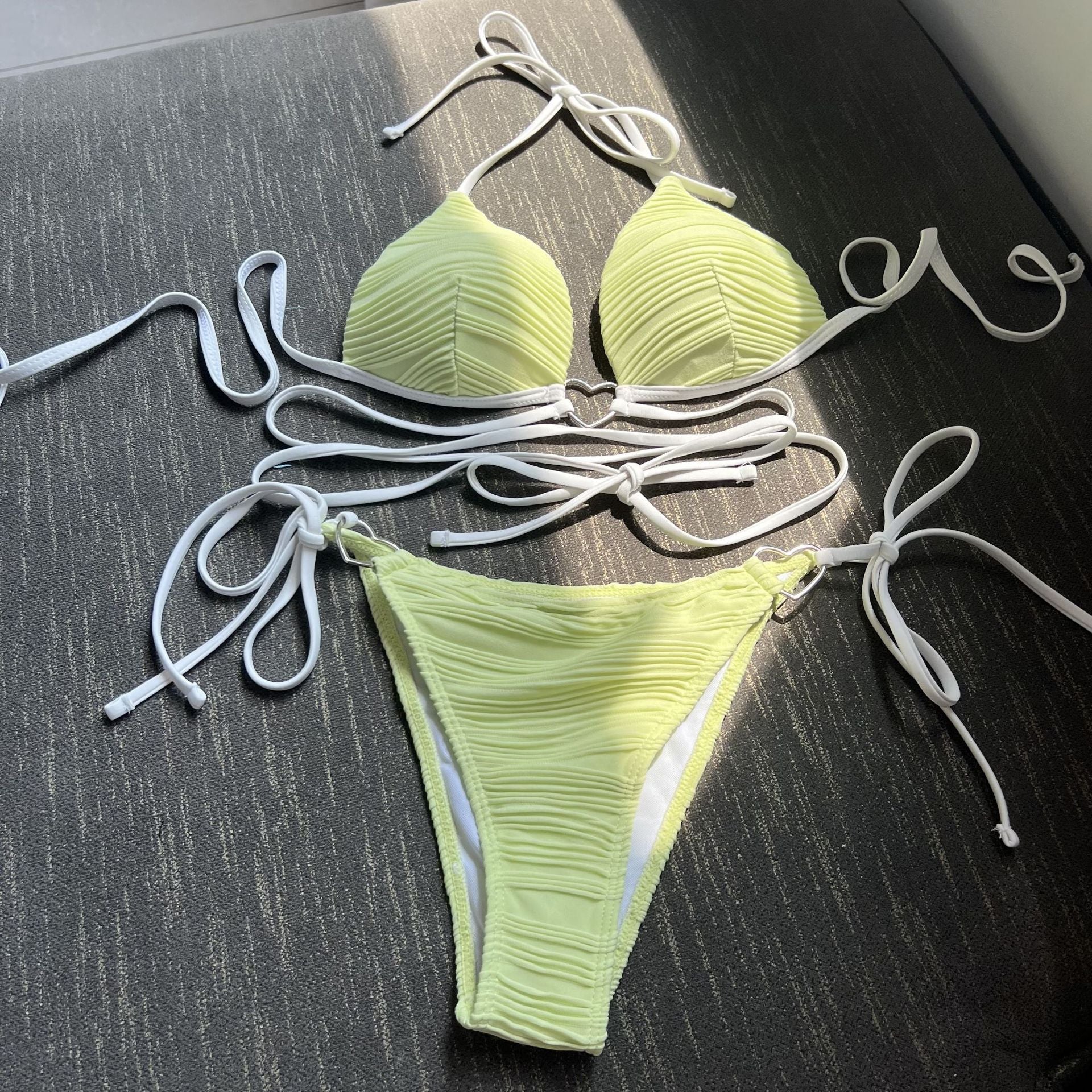 Sexy Love Drawstring Strap Hard Cup Bikini Swimsuit Bella Mia