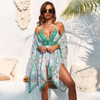Printed Swimsuit Pleating Swimsuit Women Swimsuit One Piece Two Piece Suit Bella Mia
