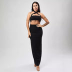 Black Textured Dress Women Wear A Line Dress Sexy Dress Women Bella Mia