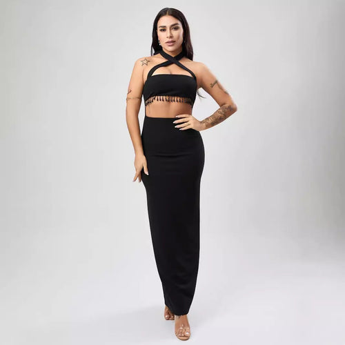 Black Textured Dress Women Wear A Line Dress Sexy Dress Women Bella Mia