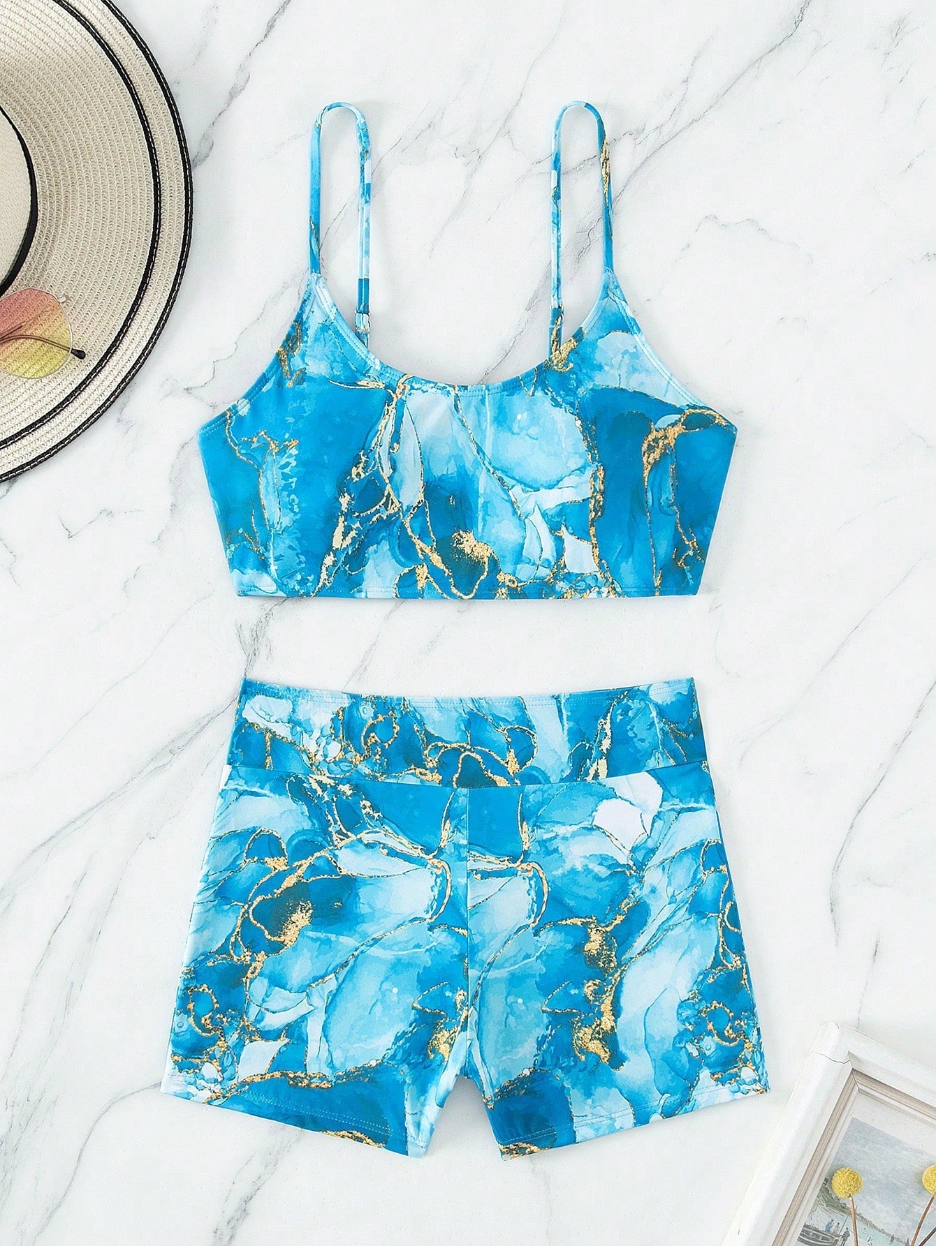 Swimsuit Women Tie Dyed Split Two Piece Set Printed Bikini Swimsuit Bella Mia