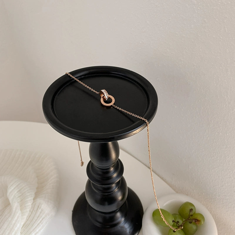 Fashion Ring Buckle Titanium Steel No Fading Girls Necklace Luxlife Brands