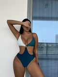 Women Sexy One Piece Swimming Suit Special Multicolor Pants Pleated One Piece Swimsuit Bella Mia