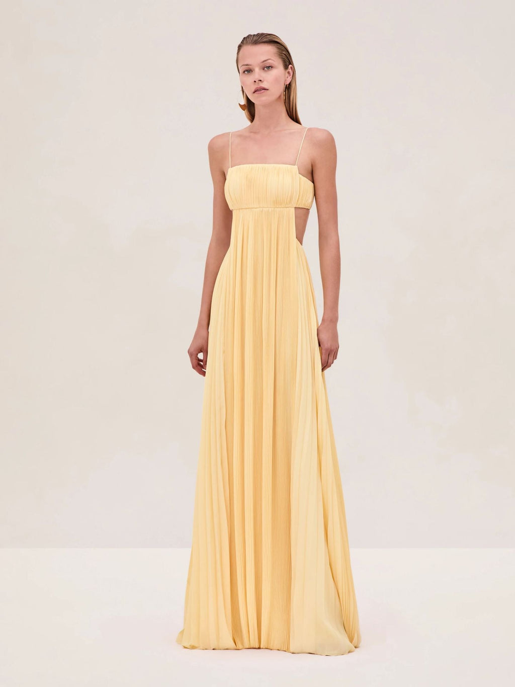 Women Summer Cami Dress Sexy Pleated Backless Dress Bella Mia