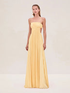 Women Summer Cami Dress Sexy Pleated Backless Dress Bella Mia