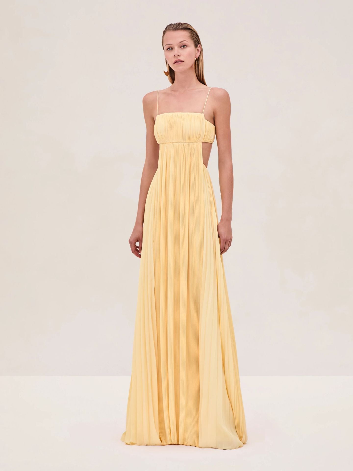 Women Summer Cami Dress Sexy Pleated Backless Dress Bella Mia