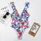 Lotus Leaf Flying Edge Women Triangle Swimsuit Bikini Swimsuit Bella Mia