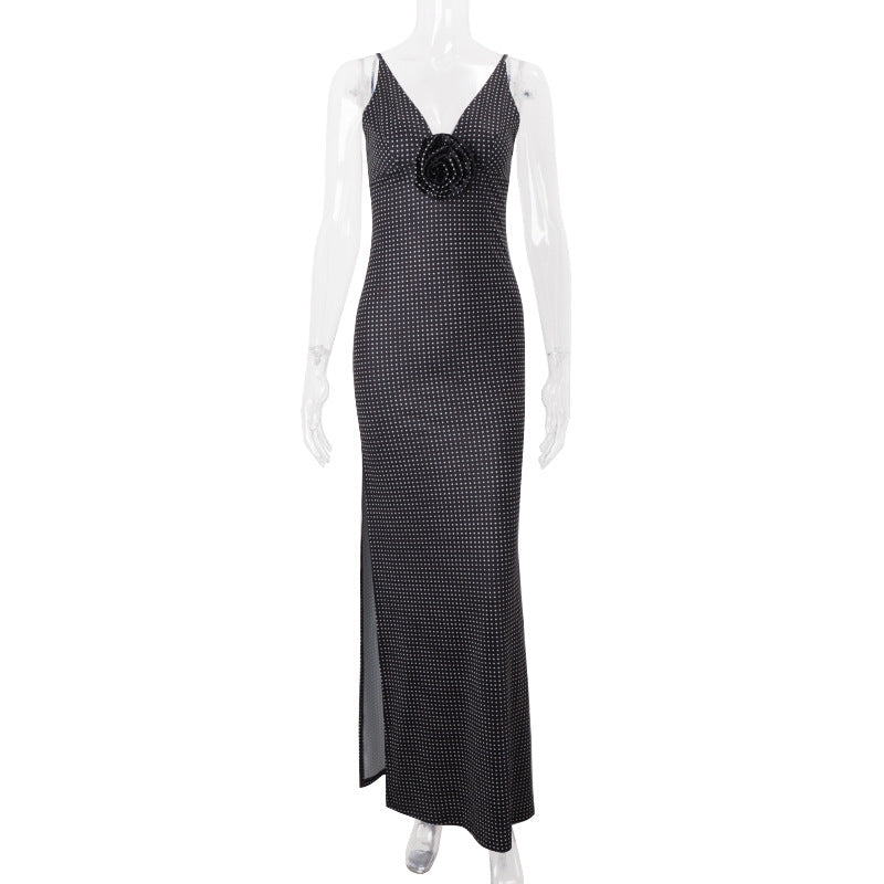 Women Clothing Summer Personality Bohemian Slim Holiday Split Sling Dress Bella Mia