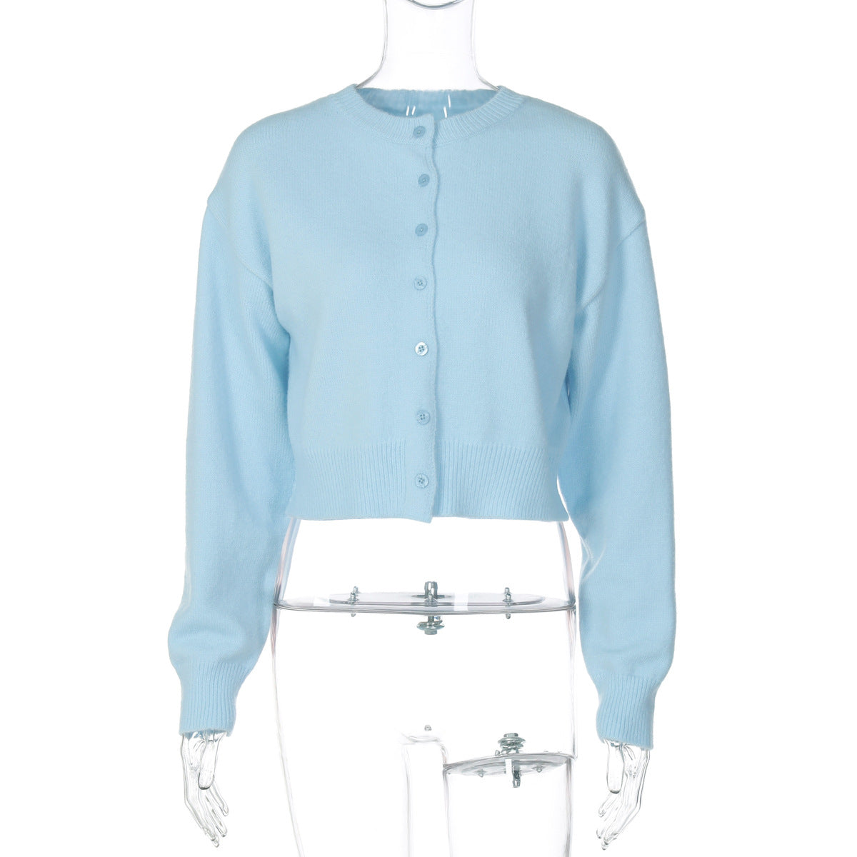 Best Seller in Women Clothing Autumn Winter Fashionable Loose All Match Short Long Sleeve Woolen Cardigan Top Bella Mia