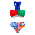 Push up Bikini Sexy High Waist Bikini Split Swimsuit Suit Chiffon Trousers Bella Mia