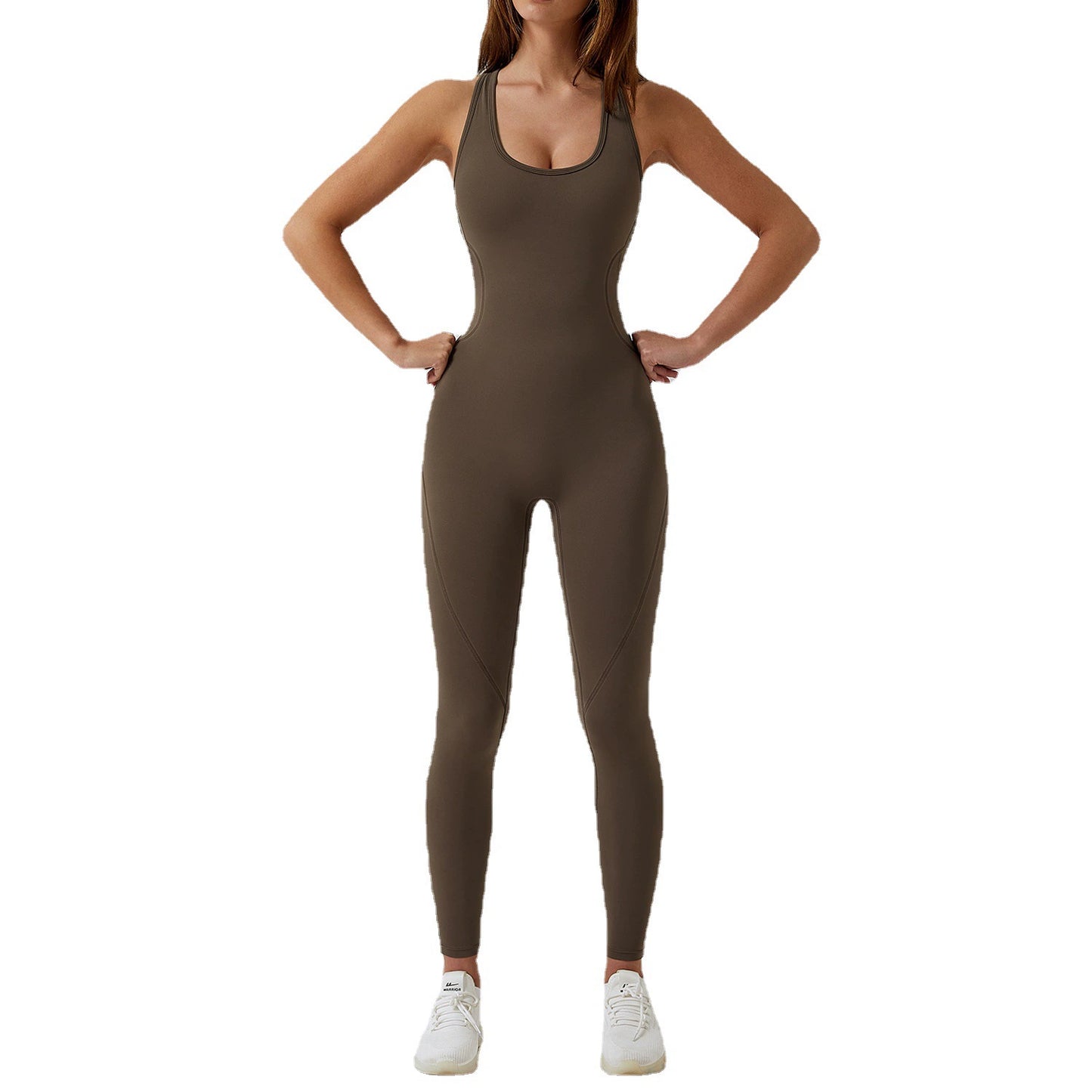 Fashion Tight Dance Yoga Jumpsuit Nude Feel Sports Fitness Clothes Beauty Back Quick-Drying Sexy Empty Dance Jumpsuit